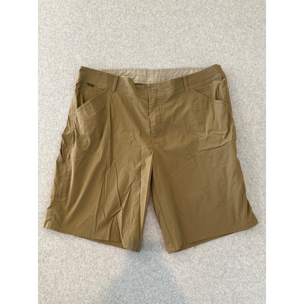 KUHL Mens Khaki Tan Performance Hiking Utility Cargo Shorts‎ Size 42 Stretch